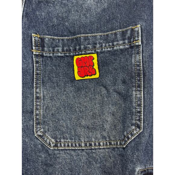 Empyre Men's Wide Leg Zip Off Cargo Denim Skate Jeans - Size 34 (35x29.5) - Picture 4 of 6